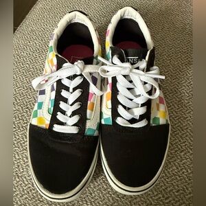 Vans Colorful Checkered Lace-Up Shoes